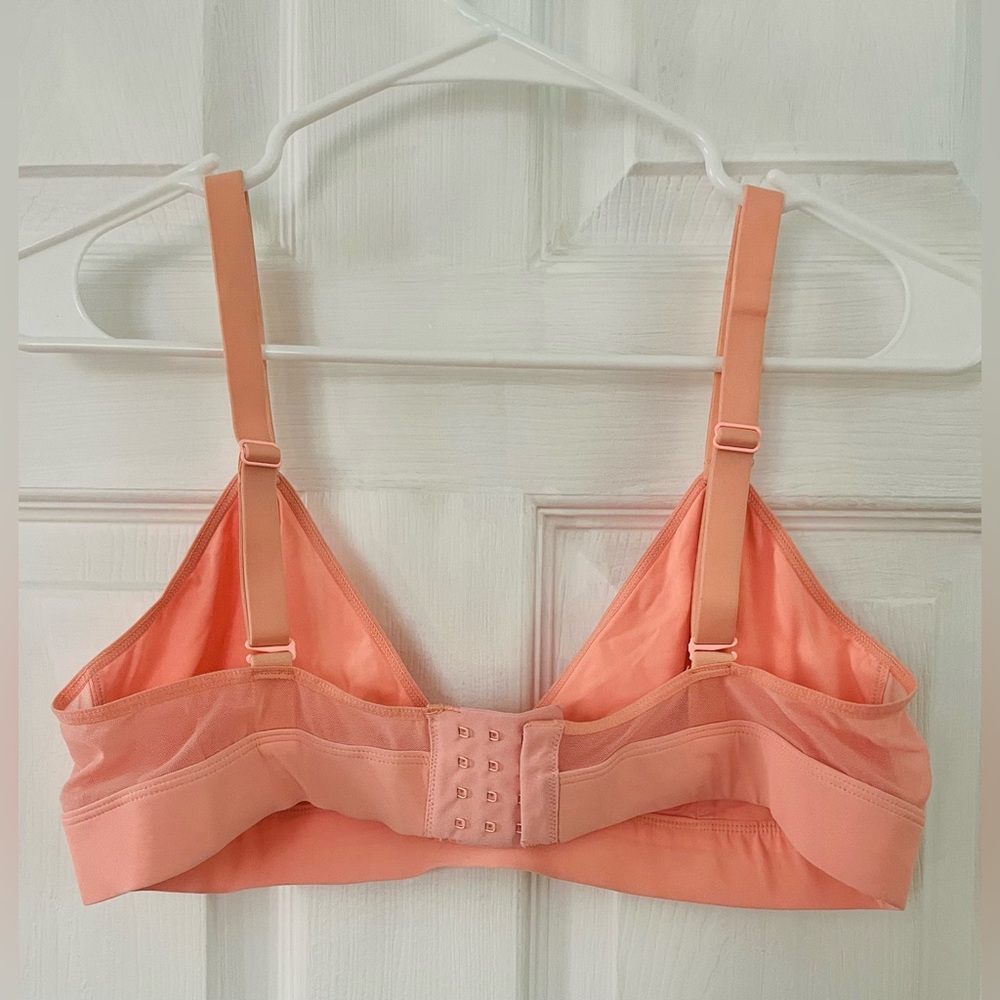 NWOT Parade Triangle Bralette Women’s Size Large Peach Coral Neon - Picture 2 of 3